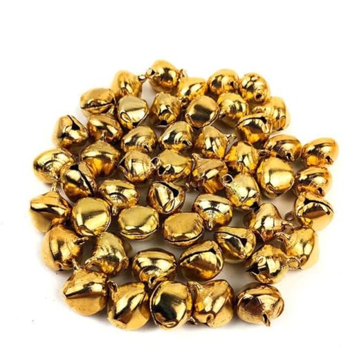Metallglocken für festliche Baumdekoration, Bastelarbeiten und Schmuckherstellung (6 mm, 300 Stück) von Desiumite