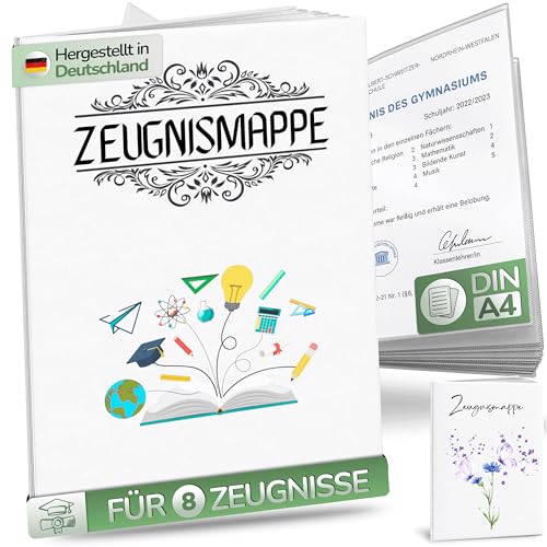 Zeugnismappe Jungen & Mädchen - Besonders Widerstandsfähig inkl. Extra dicke Folien. Zeugnismappe A4 -Schulzeugnisse knicksicher & ordentlich aufbewahren. Ideal für Schule & Grundschule. Zeugnismappe Jungen & Mädchen - Besonders Widerstandsfähig inkl. Extra dicke Folien. Zeugnismappe A4 -Schulzeugnisse knicksicher & ordentlich aufbewahren. Ideal für Schule & Grundschule. von DeskMuse