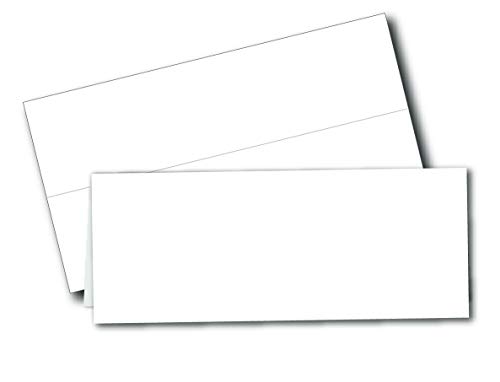 Bedruckbare Namenszeltkarten – groß 8,9 x 27,9 cm – blanko Faltpapier für Tischkarten/Tischkarten – weiße 36,3 kg Abdeckung – 25 Stück von Desktop Publishing Supplies