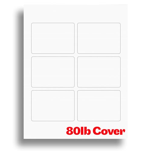 Bedruckbares Spielkartenpapier mit Leinenstruktur, leere Spielkarten für Tintenstrahl- und Laserdrucker, schwerer 36,3 kg Einband, Leinen-Karton, 10 Blatt/60 leere Spielkarten Bedruckbares Spielkartenpapier mit Leinenstruktur, leere Spielkarten für Tintenstrahl- und Laserdrucker, schwerer 36,3 kg Einband, Leinen-Karton, 10 Blatt/60 leere Spielkarten von Desktop Publishing Supplies