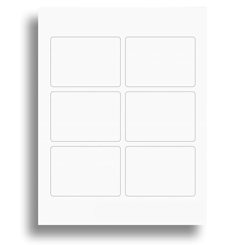 Dickes, bedruckbares Spielkartenpapier, 45,4 kg Einband (271 g/m²), 10 Blatt/60 leere Spielkarten für Tintenstrahl- und Laserdrucker, mattes Finish von Desktop Publishing Supplies