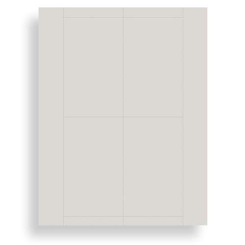 Karteikarten, einfarbig, grau, bedruckbar, 7,6 x 12,7 cm, Karteiblätter für Tintenstrahl- und Laserdrucker, perforierte Karten, 4 pro Seite, 25 Blatt/100 Karteikarten von Desktop Publishing Supplies