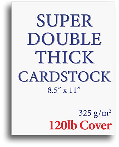 Kartonpapier, sehr dickes Karton, für Inkjet-/Laser-Drucker, 21,6 x 27,9 cm, Weiß 100 Sheets weiß von Desktop Publishing Supplies