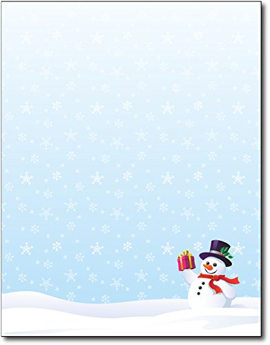 Schneemann Geschenk Urlaub Schreibwaren – 50 Blatt von Desktop Publishing Supplies