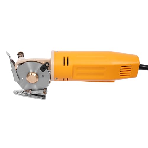 1400 U/min Elektrischer Rotationsschneider Elektrische Schere Stoffzuschnitt Scissor 170W, 24.5 * 5.6cm, für Schneiden von Pappe, Stoff, Teppich, Leder, Schnittdicke 25mm von Desnysmf