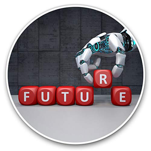 2 Stück 10cm Vinyl Aufkleber - Hand der Zukunft Roboter Aufkleber Decals für Laptops, Tablets, Gepäck, Scrapbooking, Kühlschränke, 12970 2 Stück 10cm Vinyl Aufkleber - Hand der Zukunft Roboter Aufkleber Decals für Laptops, Tablets, Gepäck, Scrapbooking, Kühlschränke, 12970 von Destination Vinyl Ltd
