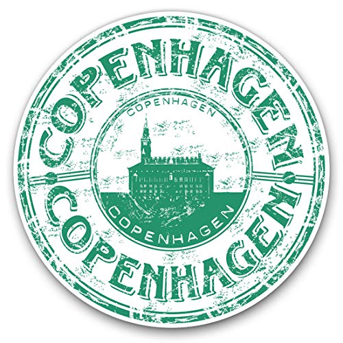 Vinyl-Aufkleber, 10 cm, 2 Stück, Kopenhagen Dänemark Dänische Reise-Aufkleber für Laptops, Tablets, Gepäck, Scrapbooking, Kühlschränke, 5772 Vinyl-Aufkleber, 10 cm, 2 Stück, Kopenhagen Dänemark Dänische Reise-Aufkleber für Laptops, Tablets, Gepäck, Scrapbooking, Kühlschränke, 5772 von Destination Vinyl ltd