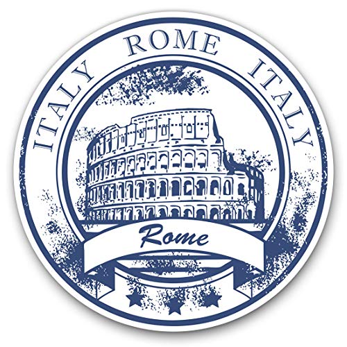Vinyl-Aufkleber (2 Stück) 10 cm – Italien Rom Italien Flagge Karte Aufkleber für Laptops, Tablets, Gepäck, Scrapbooking, Kühlschränke, 5928 von Destination Vinyl Ltd