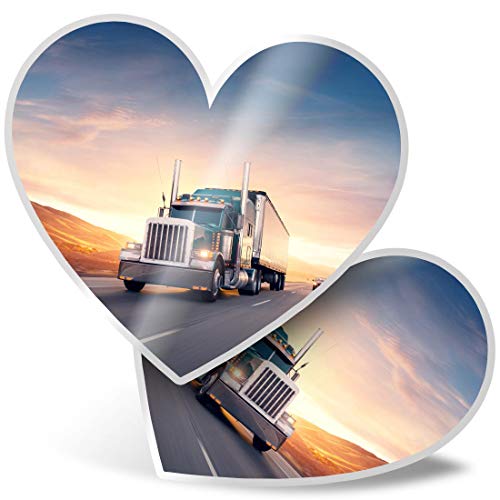 2 x Herz-Aufkleber 7,5 cm – American Truck Lorry Road Fun Decals für Laptops, Tablets, Gepäck, Scrapbooking, Kühlschränke, #8550 2 x Herz-Aufkleber 7,5 cm – American Truck Lorry Road Fun Decals für Laptops, Tablets, Gepäck, Scrapbooking, Kühlschränke, #8550 von Destination Vinyl ltd