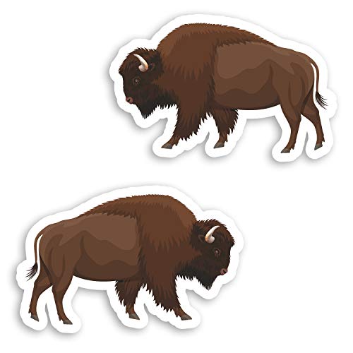 2 x 10 cm American Bison Vinyl-Aufkleber – Wild Animal Cartoon Aufkleber #29786 2 x 10 cm American Bison Vinyl-Aufkleber – Wild Animal Cartoon Aufkleber #29786 von Destination