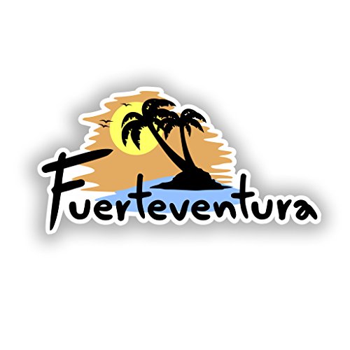 2 x Fuerteventura Vinyl Aufkleber Reise Gepäck # 10308-10cm/100mm Wide von DestinationVinyl