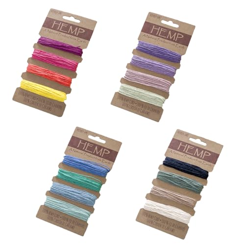 Desuibao Hanfschnur für Schmuckherstellung, 1 mm, gewachste Hanfschnur zum Basteln, Wachs-Flachsschnur, Makramee-Polyester-Fadenschnur für Armbandherstellung, Perlenstickerei, 16 Farben, 73.6 Meter Desuibao Hanfschnur für Schmuckherstellung, 1 mm, gewachste Hanfschnur zum Basteln, Wachs-Flachsschnur, Makramee-Polyester-Fadenschnur für Armbandherstellung, Perlenstickerei, 16 Farben, 73.6 Meter von Desuibao