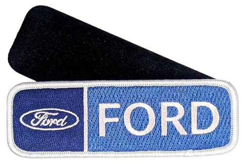 Bestickter Aufnäher mit Ford-Logo, 11,4 x 3,8 cm, Stickerei-Aufnäher für Kleidung, Jeansjacke, Rucksack, Hut und mehr Bestickter Aufnäher mit Ford-Logo, 11,4 x 3,8 cm, Stickerei-Aufnäher für Kleidung, Jeansjacke, Rucksack, Hut und mehr von Detroit Shirt Company