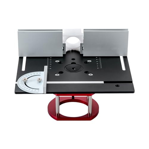 Aluminium-Legierung Router Tischheberplatte, Router Manuelles Hebesystem Kit Holzbearbeitung Router Insert Plate Base, für Haushalten und kleinen Verarbeitungsbetrieben Aluminium-Legierung Router Tischheberplatte, Router Manuelles Hebesystem Kit Holzbearbeitung Router Insert Plate Base, für Haushalten und kleinen Verarbeitungsbetrieben von Dettchan