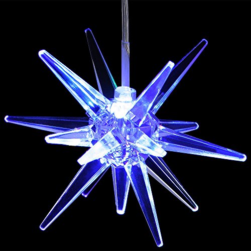 Monzana LED Weihnachtsstern mit 7 Fach-Farbwechsel Beleuchtet Batterie Adventsstern Leuchtstern 9cm Weihnachtsdekoration Weihnachtsbeleuchtung Stern von Deuba
