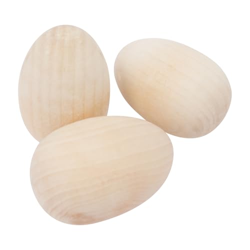50 Stück Holzeier, Holz-Eier, Holzfarbe, 4 x 6 cm, für Bemalen, Färben, Schnitzen und Kolorieren 50 Stück Holzeier, Holz-Eier, Holzfarbe, 4 x 6 cm, für Bemalen, Färben, Schnitzen und Kolorieren von Deurqund
