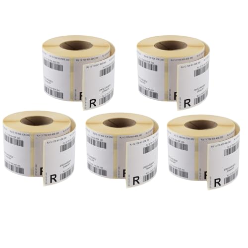 5 Rollen Post Einwurf-Einschreiben Label National, 500 Aufkleber je Rolle (insgesamt 2.500 Aufkleber) von BestPlug
