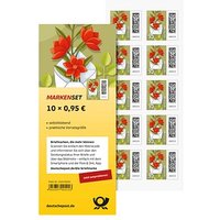 Porto ab 2025: Deutsche Post 0,95 € Briefmarken "Blumenbrief" selbstklebend, 10 St. von Deutsche Post