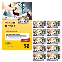 Porto ab 2025: Deutsche Post 0,95 € Briefmarken "Winterlandschaft" selbstklebend, 10 St. Porto ab 2025: Deutsche Post 0,95 € Briefmarken "Winterlandschaft" selbstklebend, 10 St. von Deutsche Post