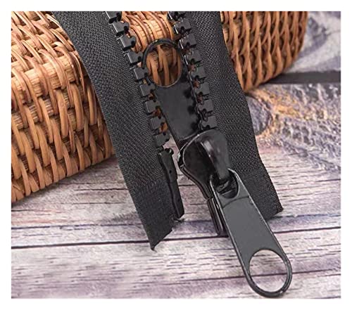 Spulenreißverschlüsse, Reißverschlüsse for Nähen, 10 33-Zoll-trennende große Nylon-Reißverschlüsse, schwarzes Klebeband mit doppeltem Zuglaschenschieber, robuste Reißverschlüsse for Nähen, Schlafsack, Spulenreißverschlüsse, Reißverschlüsse for Nähen, 10 33-Zoll-trennende große Nylon-Reißverschlüsse, schwarzes Klebeband mit doppeltem Zuglaschenschieber, robuste Reißverschlüsse for Nähen, Schlafsack, von DeuyO