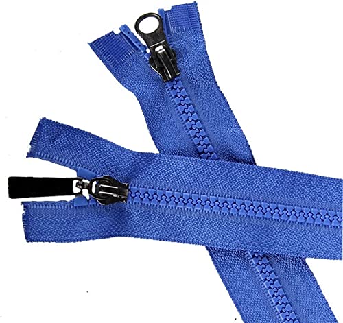 Spulenreißverschlüsse, Reißverschlüsse for Nähen, Reißverschluss-Doppelschieber-Reißverschlüsse mit offenem Ende for Nähen, 1 Stück 5# 80 cm Reißverschluss for Nähen (Farbe: Rot) (Farbe: Rot) (Farbe: von DeuyO