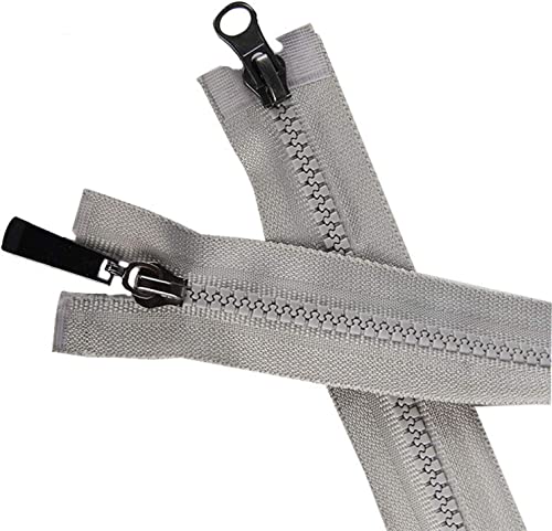 Spulenreißverschlüsse, Reißverschlüsse for Nähen, Reißverschluss-Doppelschieber-Reißverschlüsse mit offenem Ende for Nähen, 1 Stück 5# 80 cm Reißverschluss for Nähen (Farbe: Rot) (Farbe: Rot) (Farbe: von DeuyO