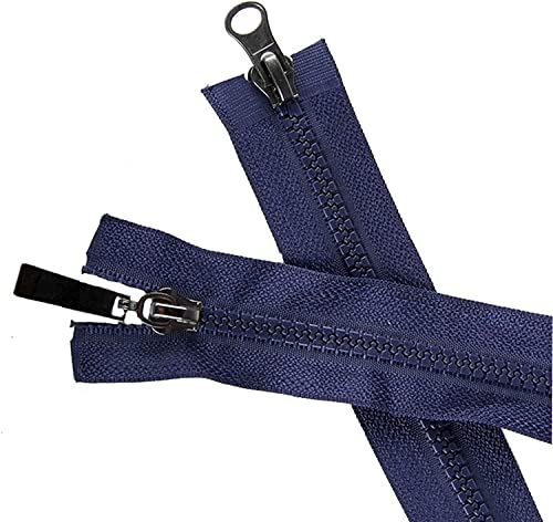 Spulenreißverschlüsse, Reißverschlüsse for Nähen, Reißverschluss-Doppelschieber-Reißverschlüsse mit offenem Ende for Nähen, 1 Stück 5# 80 cm Reißverschluss for Nähen (Farbe: Rot) (Farbe: Rot) (Farbe: von DeuyO