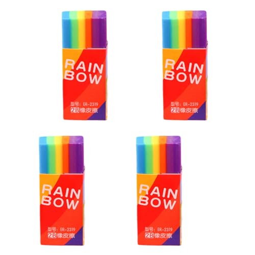 4 Stück Regenbogen Radiergummi, 2B Kinder Radiergummi Set, Mini-Radiergummi für Kinder Mitgebsel Geschenk Spielzeug, Lustig Weich Radierer für Büros Schule Zeichnen 4 Stück Regenbogen Radiergummi, 2B Kinder Radiergummi Set, Mini-Radiergummi für Kinder Mitgebsel Geschenk Spielzeug, Lustig Weich Radierer für Büros Schule Zeichnen von Devenirriche
