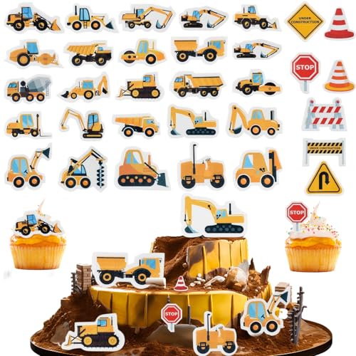 64 Stk Bagger Tortendeko Baustelle Kuchendeko Geburtstag Cake Topper Bagger Traktor Lkw Cupcake Muffin Deko, Bau Thema Cupcake Topper für Kinder Geburtstag 64 Stk Bagger Tortendeko Baustelle Kuchendeko Geburtstag Cake Topper Bagger Traktor Lkw Cupcake Muffin Deko, Bau Thema Cupcake Topper für Kinder Geburtstag von Devenirriche
