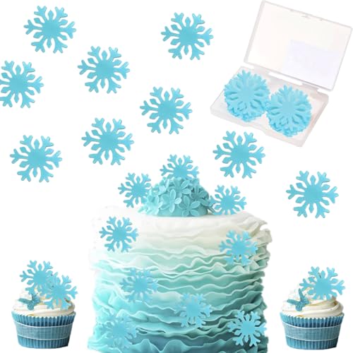 Blau Schneeflocken Kuchen Deko, 50 Stück Snowflake Cupcake Toppers, Winter Thema Kuchen Dekorationen Frozen Party Torten Deko Snowflake Tortendeko Zubehör für Torten, Winterkuchen, Weihnachten Blau Schneeflocken Kuchen Deko, 50 Stück Snowflake Cupcake Toppers, Winter Thema Kuchen Dekorationen Frozen Party Torten Deko Snowflake Tortendeko Zubehör für Torten, Winterkuchen, Weihnachten von Devenirriche