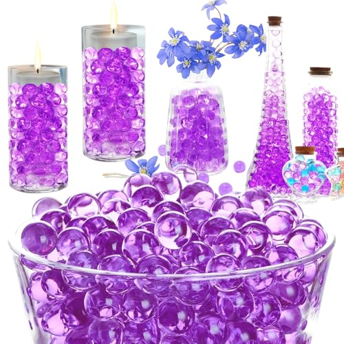 Devenirriche 10000 Stücke Violett Wasserperlen, 7-10MM Water Beads, Deko Wasserperlen für Blumen und Pflanzen, Violett Water Beads Gel-Kugeln für Kerze Machen, Hochzeit Centerpiece, Vasenfüller Devenirriche 10000 Stücke Violett Wasserperlen, 7-10MM Water Beads, Deko Wasserperlen für Blumen und Pflanzen, Violett Water Beads Gel-Kugeln für Kerze Machen, Hochzeit Centerpiece, Vasenfüller von Devenirriche