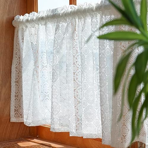 Devola scheibengardine jacquard gardinen mit blumenmuster spitzengardinen vintage kurz bistrogardine mit aushöhlen transparent Küchenvorhang Amerikanische Retro-Kurzgardine BxH 120x150cm Weiß 1er Pack Devola scheibengardine jacquard gardinen mit blumenmuster spitzengardinen vintage kurz bistrogardine mit aushöhlen transparent Küchenvorhang Amerikanische Retro-Kurzgardine BxH 120x150cm Weiß 1er Pack von Devola