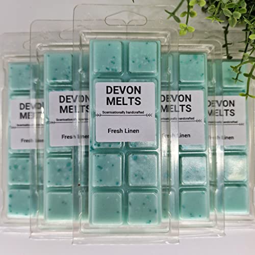 Devon Melts – Fresh Linen – stark duftendes Sojawachs, Snapbar von Devon Melts