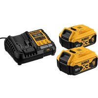 DeWALT Werkzeugakkus mit Schnellladegerät DCB1104P2-QW Lithium-Ionen 2x 5,0 Ah DeWALT Werkzeugakkus mit Schnellladegerät DCB1104P2-QW Lithium-Ionen 2x 5,0 Ah von Dewalt