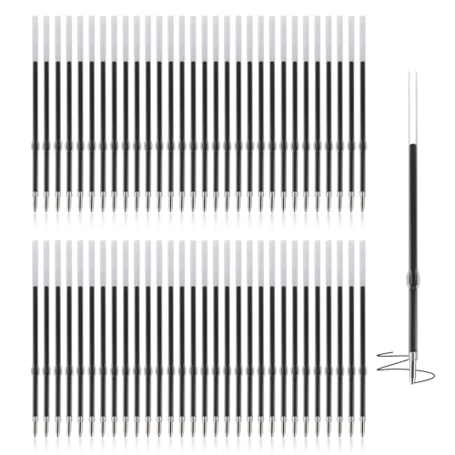 60 Stück Kugelschreiberminen Schwarz, Kugelschreiber Ersatzminen für Druckkugelschreiber, Universal Einziehbare Stiftminen, 1,0 mm Strichstärke, 98 mm Länge, Ideal für Büro, Schule und Zuhause 60 Stück Kugelschreiberminen Schwarz, Kugelschreiber Ersatzminen für Druckkugelschreiber, Universal Einziehbare Stiftminen, 1,0 mm Strichstärke, 98 mm Länge, Ideal für Büro, Schule und Zuhause von Dewfigs ㅤ