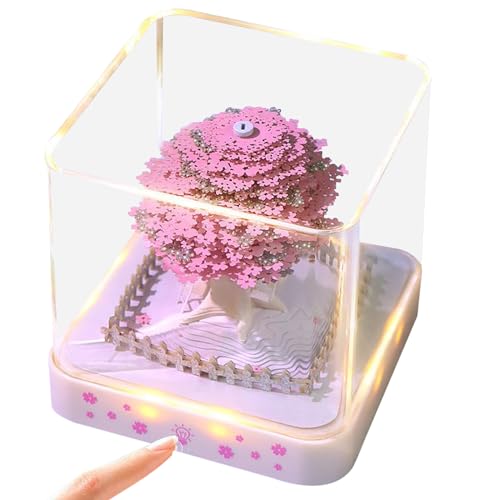 Dewireaey 3D Memo Block - 2026 Baum-Design 3D Notizblock Kalender | Dekorative Skulptur Für Stabiles Zimmer Tisch Büro Klassenzimmer Schlafzimmer Wohnzimmer Konferenzraum Schule Lehrer von Dewireaey