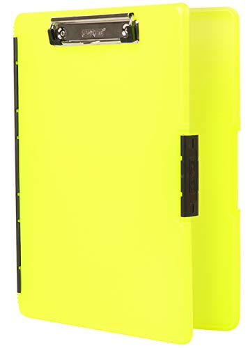 Dexas 3517-803 Slimcase 2 Aufbewahrungs-Klemmbrett mit seitlicher Öffnung, neongelb Dexas 3517-803 Slimcase 2 Aufbewahrungs-Klemmbrett mit seitlicher Öffnung, neongelb von Dexas