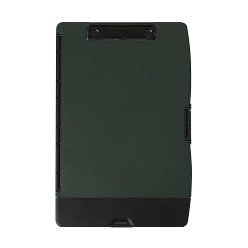 Dexas Folio Clipcase Professional Storage Clipboard with Pen Storage Compartment 9.75x14.75 A4 Forest Ideal for Teachers, Nurses, Coaches, Students, Trades, Homeschooling von Dexas