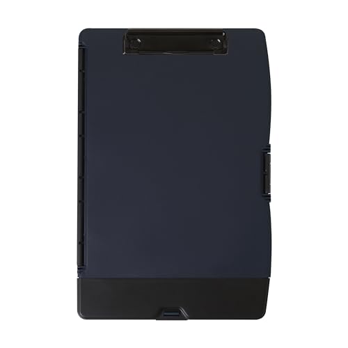 Dexas Folio Clipcase Professional Storage Clipboard with Pen Storage Compartment 9.75x14.75 A4 Indigo Ideal for Teachers, Nures, Coaches, Students, Trades, Homeschooling von Dexas