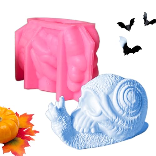 Dfstvup Schnecken Harz Gussform,3D Skelett-Schnecken Gießformen Für Halloween - Antihaft-Bastelhilfe Für Kreativprojekte Mit Seife & Wanddekoration Dfstvup Schnecken Harz Gussform,3D Skelett-Schnecken Gießformen Für Halloween - Antihaft-Bastelhilfe Für Kreativprojekte Mit Seife & Wanddekoration von Dfstvup
