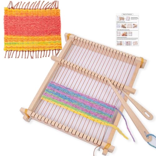 Dfstvup Webset Für Kinder | Holz Handstrick Set - Wiederverwendbares Strickgarn Werkzeug, Einfach zu Bedienen Handstrickmaschine für Anfänger Erwachsene Kinder Dfstvup Webset Für Kinder | Holz Handstrick Set - Wiederverwendbares Strickgarn Werkzeug, Einfach zu Bedienen Handstrickmaschine für Anfänger Erwachsene Kinder von Dfstvup