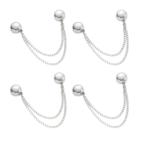 Multifunktionale magnetische Kleiderklammern, Abnehmbare Magnetische Pins, Ausschnitt Verkleinern Clip, Hijab Magnet Pins, Kleider Cardigan Clip, Kleidung Zubehör Damen, 4 Stück Kleidungsclips von Dfstvup