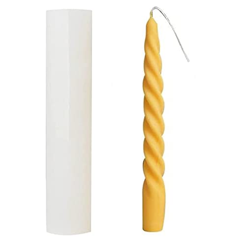 Dfuqanb 1 Stück Kerzenform drehen, Stumpenkerzen Formen für Kerzenherstellung, 3D Spiral Kerze Silikonform, 3D DIY Kunststoff Kerze, Silikon Kerzengießform, für die Kerzenherstellung Dfuqanb 1 Stück Kerzenform drehen, Stumpenkerzen Formen für Kerzenherstellung, 3D Spiral Kerze Silikonform, 3D DIY Kunststoff Kerze, Silikon Kerzengießform, für die Kerzenherstellung von Dfuqanb