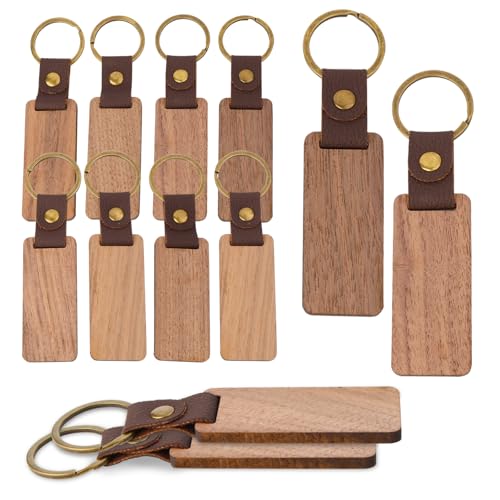 Dfuqanb 12 Stück Holz Schlüsselanhänger Rohlinge, Personalisierter Schlüsselanhänger, Anhänger mit Schlüsselring, Holz Schlüsselanhänger Rechteckig Schlüsselanhänger, für die Lasergravur, DIY Dfuqanb 12 Stück Holz Schlüsselanhänger Rohlinge, Personalisierter Schlüsselanhänger, Anhänger mit Schlüsselring, Holz Schlüsselanhänger Rechteckig Schlüsselanhänger, für die Lasergravur, DIY von Dfuqanb