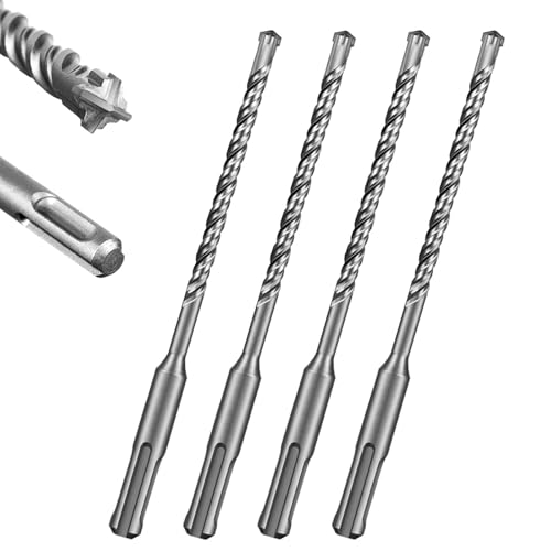 Dfuqanb 4 Stück Steinbohrer 6mm, Sds Bohrer 6mm x 160mm Betonbohrer Steinbohrer, Präzises und schnelles Bohren in Beton, zum Bohren von Löchern in Stein, Beton, Naturstein und Ziegelwänden Dfuqanb 4 Stück Steinbohrer 6mm, Sds Bohrer 6mm x 160mm Betonbohrer Steinbohrer, Präzises und schnelles Bohren in Beton, zum Bohren von Löchern in Stein, Beton, Naturstein und Ziegelwänden von Dfuqanb