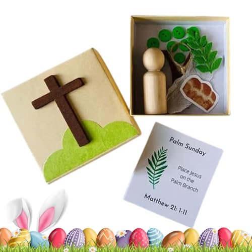 Box für die Karwoche, religiöse Osterdekoration, Event- und Partyzubehör, hebt Ostertraditionen auf, kreatives und auffälliges Design, 8,9 cm, perfekt für Feiertagsfeiern Box für die Karwoche, religiöse Osterdekoration, Event- und Partyzubehör, hebt Ostertraditionen auf, kreatives und auffälliges Design, 8,9 cm, perfekt für Feiertagsfeiern von Dgayaeic