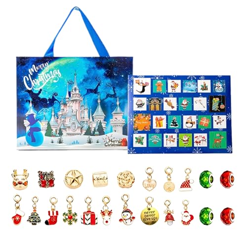 Di-Y-Weihnachts-Charm-Armband Ad-Vent-Kalender, Urlaubsgeschenkidee, Legierung/Harz, Ad-Vent-Kalender 2025, Charm Bracelets, die Kit machen, vielseitige Handwerksaktivitäten, für Kinder und Eltern Di-Y-Weihnachts-Charm-Armband Ad-Vent-Kalender, Urlaubsgeschenkidee, Legierung/Harz, Ad-Vent-Kalender 2025, Charm Bracelets, die Kit machen, vielseitige Handwerksaktivitäten, für Kinder und Eltern von Dgayaeic