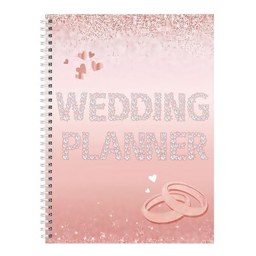 Hochzeitsplaner: Rosa Hochzeitsplanungsbuch und Organizer, Countdown-Agenda, wunderschön gestaltetes Sammelalbum und Tagebuch, elegantes und ästhetisches Layout für zukünftige Bräute von Dgayaeic