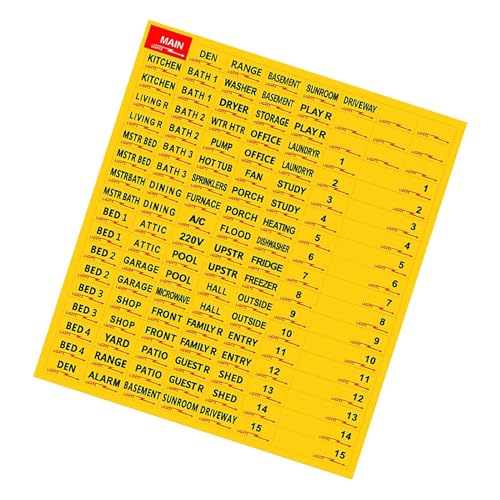 Leitungsschutzschalter-Etiketten, Aufkleber, Unterbrecherbox-Etikett, 129 Schalttafel-Etiketten Sicherungskasten-Aufkleber, Elektriker-Tagging-Schilder, abnehmbares und wiederverwendbares Design Leitungsschutzschalter-Etiketten, Aufkleber, Unterbrecherbox-Etikett, 129 Schalttafel-Etiketten Sicherungskasten-Aufkleber, Elektriker-Tagging-Schilder, abnehmbares und wiederverwendbares Design von Dgayaeic