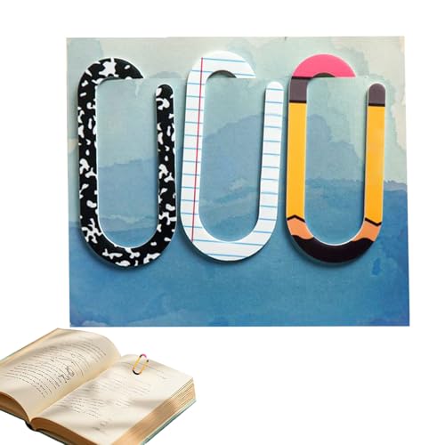 Sublimations-Lesezeichen, 3-teilige Sublimations-Büroklammern, Lesezeichen, personalisierte Büroklammern, niedliche und funktionale Seitenmarkierungen, ästhetisch und lustig für Schüler und Lehrer Sublimations-Lesezeichen, 3-teilige Sublimations-Büroklammern, Lesezeichen, personalisierte Büroklammern, niedliche und funktionale Seitenmarkierungen, ästhetisch und lustig für Schüler und Lehrer von Dgayaeic